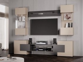 Гостиная Фэнтези (кашемир/графит) в Новолуговом - novolugovoe.mebel-nsk.ru | фото