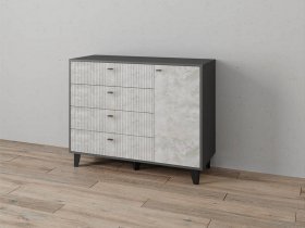 Комод «Катрин-13» (графит/мальта) в Новолуговом - novolugovoe.mebel-nsk.ru | фото