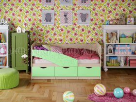 Кровать детская Бабочки 1,8 м в Новолуговом - novolugovoe.mebel-nsk.ru | фото
