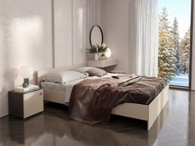Кровать двухспальная 1,6м Гиза в Новолуговом - novolugovoe.mebel-nsk.ru | фото