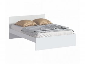 Кровать двуспальная 1,4м Бруклин СБ-3353 (белый) в Новолуговом - novolugovoe.mebel-nsk.ru | фото