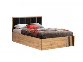 Кровать двуспальная с подъем. мех. 1,6 м Либерти 51.20 в Новолуговом - novolugovoe.mebel-nsk.ru | фото