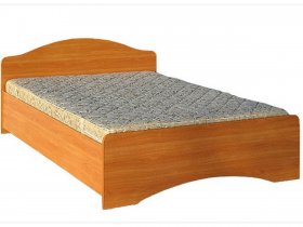 Кровать двуспальная 1,6м-1 (круглая спинка) в Новолуговом - novolugovoe.mebel-nsk.ru | фото