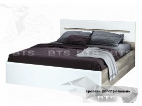Кровать двуспальная 1,6 м  Наоми КР-11 в Новолуговом - novolugovoe.mebel-nsk.ru | фото