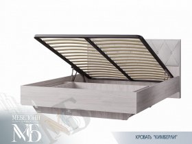 Кровать двуспальная с подъем. мех. 1,6 м  Кимберли КР-13 в Новолуговом - novolugovoe.mebel-nsk.ru | фото