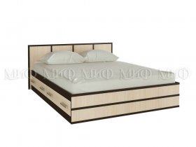 Кровать двуспальная Сакура 1,4 м в Новолуговом - novolugovoe.mebel-nsk.ru | фото