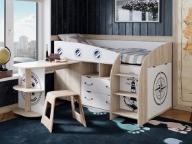 Кровать комбинированная «Немо» в Новолуговом - novolugovoe.mebel-nsk.ru | фото