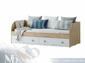 Кровать с ящиками Тренд КР-01 в Новолуговом - novolugovoe.mebel-nsk.ru | фото