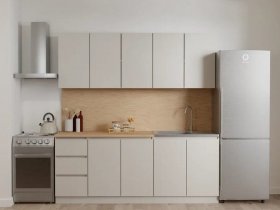 Кухонный гарнитур Мори 2,0 м (сатин) в Новолуговом - novolugovoe.mebel-nsk.ru | фото