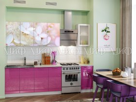Кухонный гарнитур Вишневый цвет в Новолуговом - novolugovoe.mebel-nsk.ru | фото