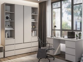 Модульная детская Люмо (кашемир) в Новолуговом - novolugovoe.mebel-nsk.ru | фото