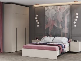 Модульная спальня Айри (кашемир) в Новолуговом - novolugovoe.mebel-nsk.ru | фото