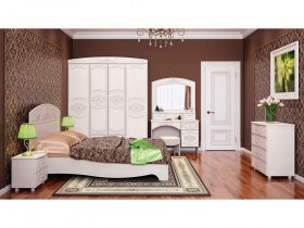 Модульная спальня Каролина в Новолуговом - novolugovoe.mebel-nsk.ru | фото