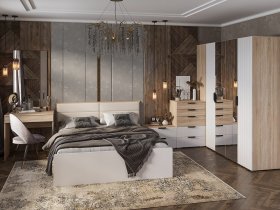 Модульная спальня Норд в Новолуговом - novolugovoe.mebel-nsk.ru | фото