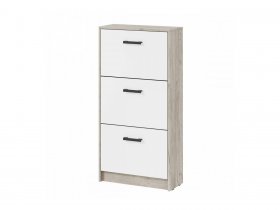 Обувница ОБ-2 Вега (дуб крафт серый/белый) в Новолуговом - novolugovoe.mebel-nsk.ru | фото